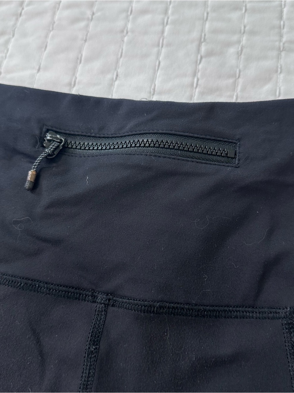 lululemon Runday Black Cropped High-Rise Capri Ruched Zipper Pocket Legging 4 - Picture 11 of 13